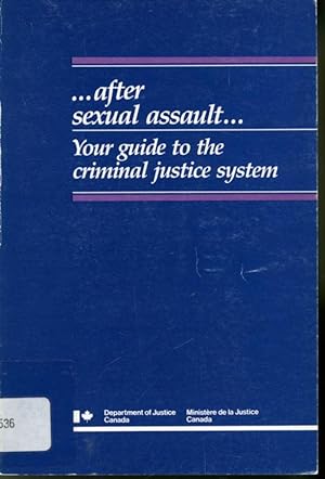 Seller image for After Sexual Assault Your Guide to the Criminal Justice System for sale by Librairie Le Nord