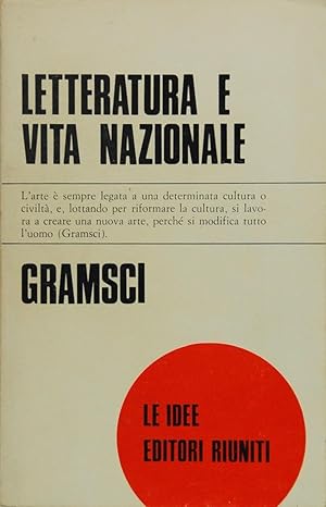 Seller image for Letteratura e vita nazionale for sale by FABRISLIBRIS