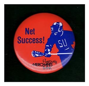 Syracuse University Orangemen Vintage Lacrosse Fan Pin, "Net Success", Circa 1990. Sports, Syracu...