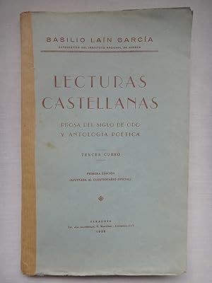 Imagen del vendedor de LECTURAS CASTELLANAS Y EJERCICIOS PRCTICOS. a la venta por Grupo Letras