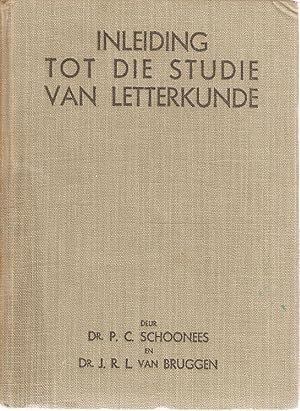 Immagine del venditore per Inleiding tot die Studie van Letterkunde venduto da Snookerybooks