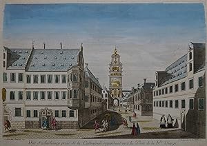 Vue d'Augsbourg prise de la Cathedrale regardant vers la Porte de la Ste Vierge