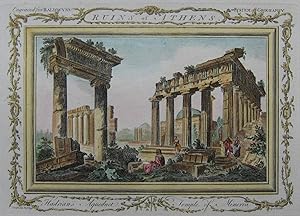 Ruins of Athens, Hadrian's aqueduct, Temple of Minerva