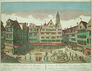 Bild des Verkufers fr Prospectus fori Francofurti ad Moenum. . Prospect des Marckts zu Franckfurt am Mayn. zum Verkauf von Kunstantiquariat Andreas Senger