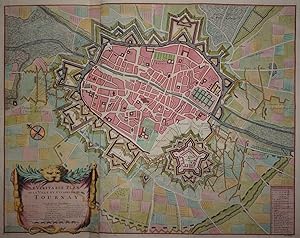 Le véritable plan de la ville et citadelle de Tournay.&#8206;