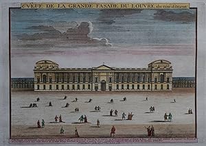 Veue de la grande fasade du Louvre, du côte d'Orient