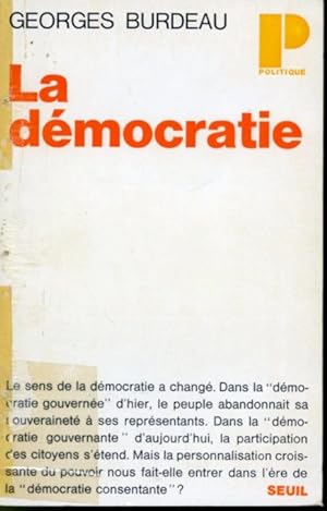 Seller image for La dmocratie for sale by Librairie Le Nord