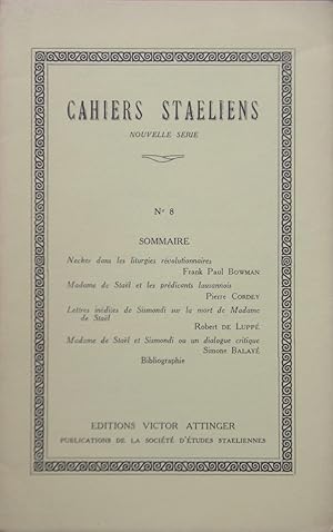 Image du vendeur pour CAHIERS STALIENS Nouvelle srie N 8 Avril 1969 mis en vente par Bouquinerie L'Ivre Livre