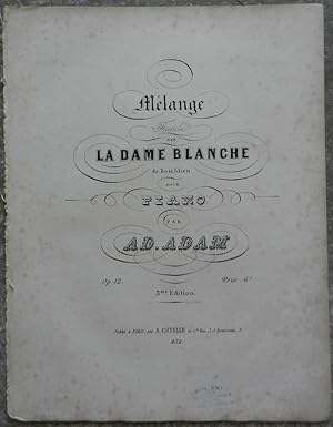 Mélange facile sur la dame blanche de Boieldieu pour piano.