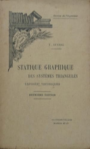 Seller image for Statique graphique des systmes trianguls. Exposs thoriques for sale by Bouquinerie L'Ivre Livre