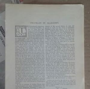 Seller image for Franklin In Allegory for sale by Legacy Books II