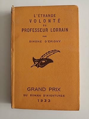 Seller image for L'trange volont du professeur Lorrain for sale by Perolibros S.L.