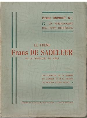 Le frère Frans De Sadeleer de la compagnie de Jésus