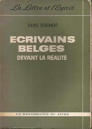 Ecrivains belges devant la realite