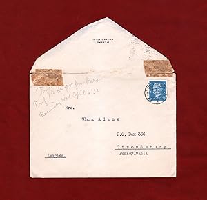 Vintage Professor Dr. Hugo Junkers Stamped/Canceled Envelope Only, Unsigned, Without Letter, Apri...