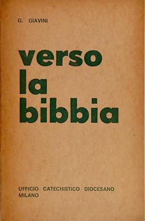 Image du vendeur pour Verso la Bibbia mis en vente par FABRISLIBRIS