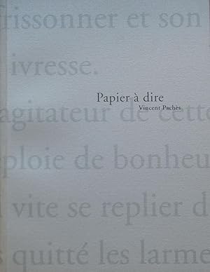 Papier à dire