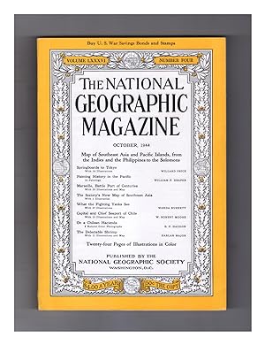 National Geographic Magazine - October, 1944. Includes Supplemental SE Asia & Pacific Islands Map...