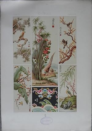 Chinois. Chinese. Chinesisch. Lithographie en couleurs par Picard.