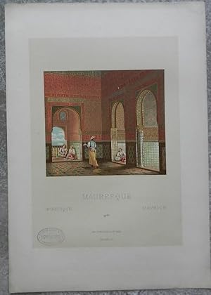 Mauresque. Moresque. Maurich. Lithographie en couleurs par Brandin.