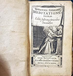 Image du vendeur pour Meditationes Sacrae. Editio postrema prioribus emendatior. (with) Petri Molinaei de Cognitione dei Tractatus mis en vente par Chaco 4ever Books