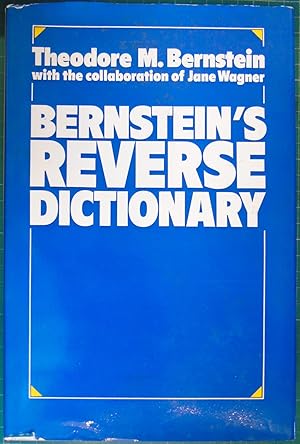 Immagine del venditore per Bernsteins's Reverse Dictionary venduto da Hanselled Books