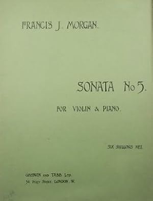 Sonata No.5 for Violin and Painoforte (Piano score and part)