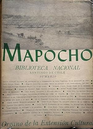 Mapocho Año I. Tomo I. Año 1963. Fundador Guillermo Felù Cruz. Director Roque Esteban Scarpa