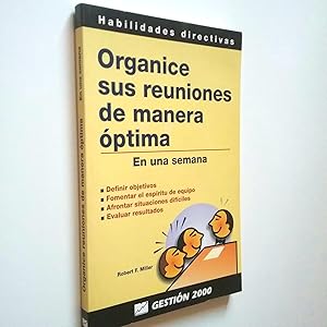 Imagen del vendedor de Organice sus reuniones de manera ptima. En una semana a la venta por MAUTALOS LIBRERA