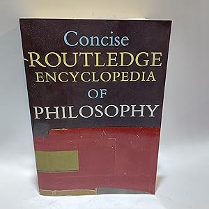 Bild des Verkufers fr Concise Routledge Encyclopedia of Philosophy zum Verkauf von Cambridge Rare Books