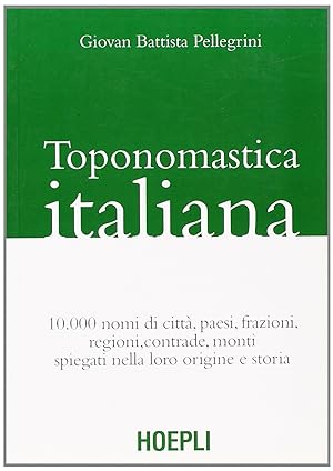 Immagine del venditore per Toponomastica italiana venduto da Imosver