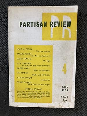 Image du vendeur pour Partisan Review Vol. XXXII, no. 4, Fall 1965 mis en vente par Cragsmoor Books