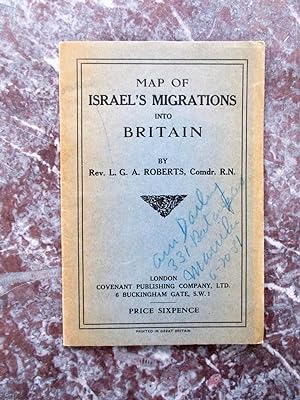 1930 MAP of ISRAEL'S MIGRATIONS INTO BRITAIN