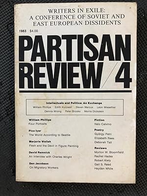 Image du vendeur pour Partisan Review/4 Vol. L, no. 4, Fall 1983 mis en vente par Cragsmoor Books