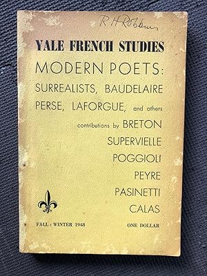 Immagine del venditore per Yale French Studies Vol. 2 no. 2, Fall-Winter 1948 venduto da Cragsmoor Books