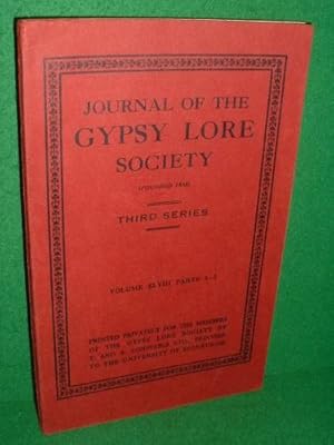 Imagen del vendedor de JOURNAL OF THE GYPSY LORE SOCIETY THIRD SERIES VOL. XLVIII Parts 1-2 a la venta por booksonlinebrighton