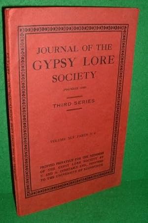 Imagen del vendedor de JOURNAL OF THE GYPSY LORE SOCIETY THIRD SERIES Vol XLV Parts 3-4 a la venta por booksonlinebrighton