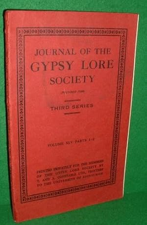 Imagen del vendedor de JOURNAL OF THE GYPSY LORE SOCIETY THIRD SERIES Vol.XLV Parts 1-2 a la venta por booksonlinebrighton
