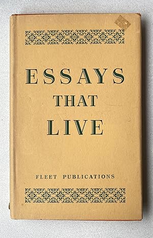 Seller image for Essays That Live for sale by Light and Shadow Books