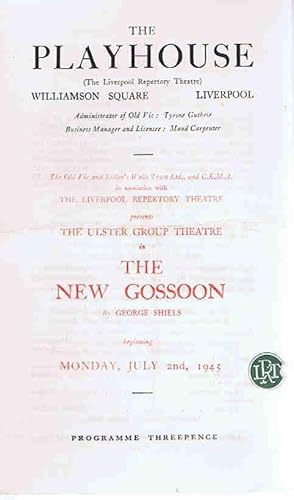 Seller image for The New Gossoon: The Playhouse Liverpool Theatre Programme for sale by Lazy Letters Books