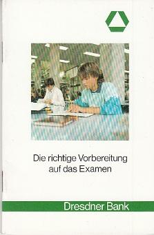 Bild des Verkufers fr Die richtige Vorbereitung auf das Examen. zum Verkauf von Buchversand Joachim Neumann