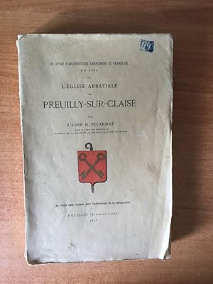 Imagen del vendedor de UN JOYAU D'ARCHITECTURE CHRETIENNE ET FRANCAISE EN 1009 OU L'EGLISE ABBATIALE DE PREUILLY-SUR-CLAISE a la venta por KEMOLA