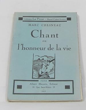 Seller image for Chant en l'honneur de la vie for sale by crealivres