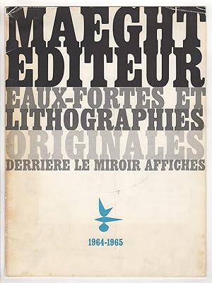 Image du vendeur pour Eaux-Fortes [etchings] et Lithographies Originales: Derriere le Miroir Affiches [posters]. Numerotes et Signes. mis en vente par James Arsenault & Company, ABAA