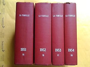 La Famille, revue d'action catholique, vol. 13 (1949), 15 (1951), 16 (1952), 17 (1953), 18 (1954)