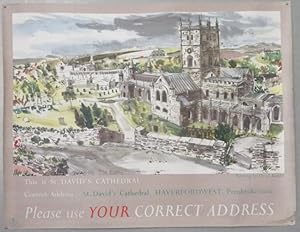 Correct Address  St Davids Cathedral poster;