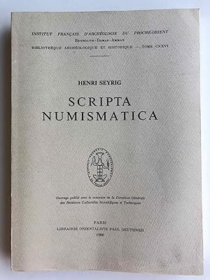 Imagen del vendedor de Scripta numismatica a la venta por Meretseger Books