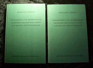 Bild des Verkufers fr Lexikalische und grammatische Ergebnisse des Lowman-Survey von Mittel- und Sdengland. 2 Bnde (Textband und Kartenband). zum Verkauf von Roland Antiquariat UG haftungsbeschrnkt