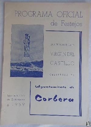 Antiguo Folleto - Old Brochure : PROGRAMA OFICIAL DE FESTEJOS, CORBERA 1959