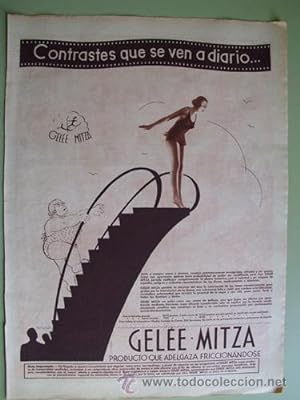 Antigua Hoja Publicidad - Old Sheet of Advertising : GELÉE - MITZA